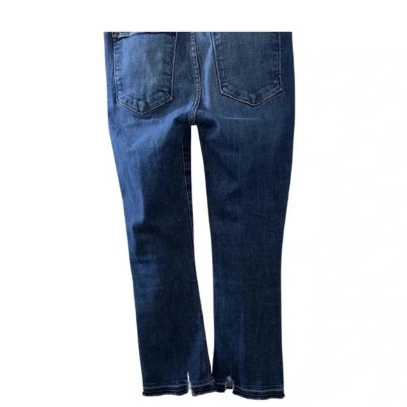 Frame Denim Dark Wash Le Crop Mini Boot Size 27 - Picture 6 of 9